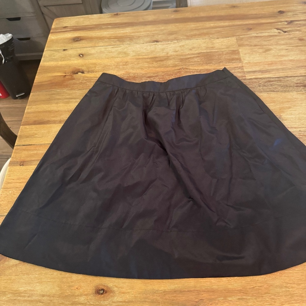 Theory - Black Paper Bag Cotton Skirt Sz 10